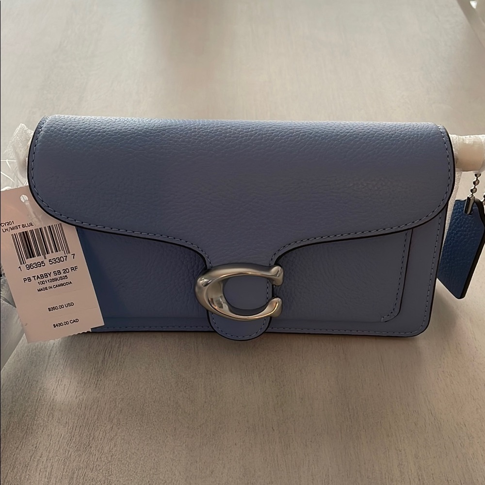 Coach Tabby 20 Blue Leather Bag